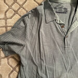 Grayers Gray Striped Casual Button Down Shirt